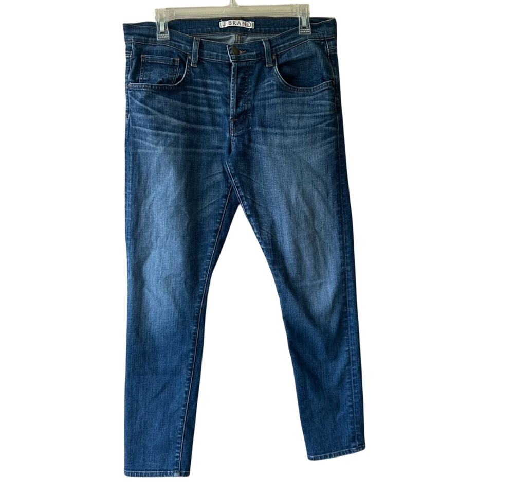 J Brand Phoebe Button Fly Skinny Jeans Cropped Medium Wash USA Women's Size 29